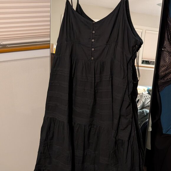 J. Crew Calliste Black Cotton Voile Dress 2X - runs large - Picture 2 of 5